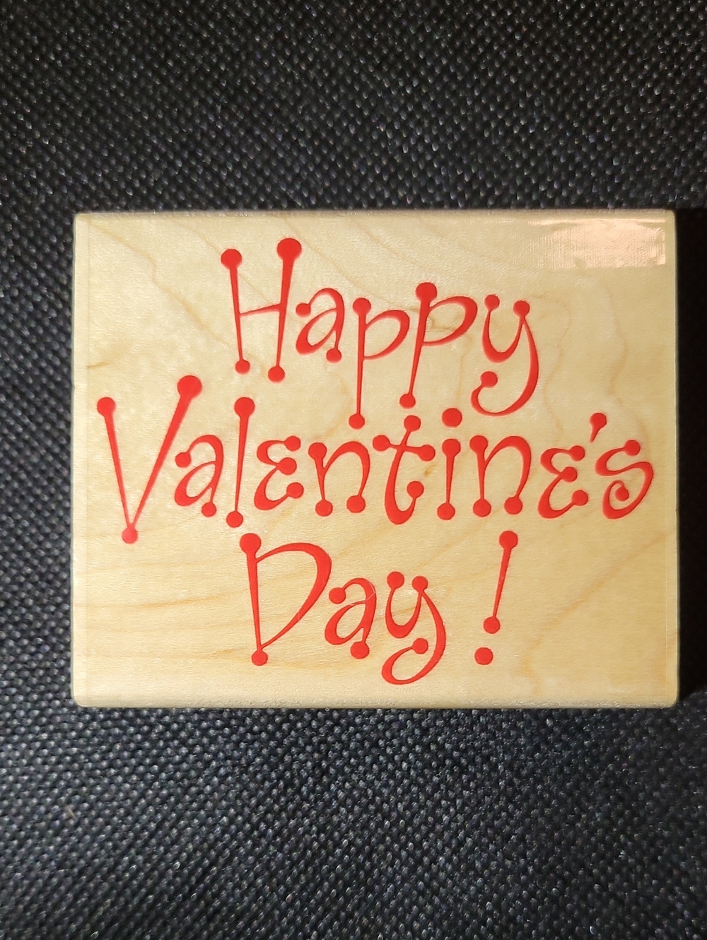 Hero Arts "Happy Valentine's Day!" Wood-Mounted Rubber Stamp
